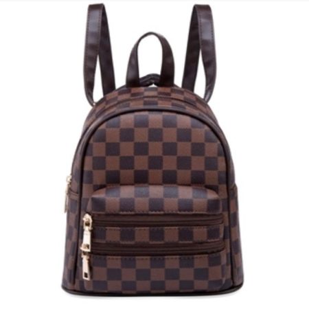 Checkered backpack