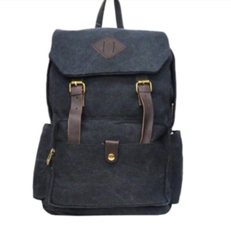 canvas single pocket backpack