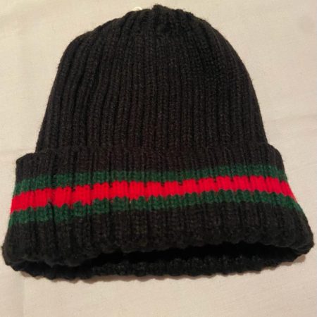 Red stripe wool hat