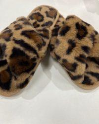 Leopard print slipper